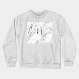 Monogram rose marble U Crewneck Sweatshirt